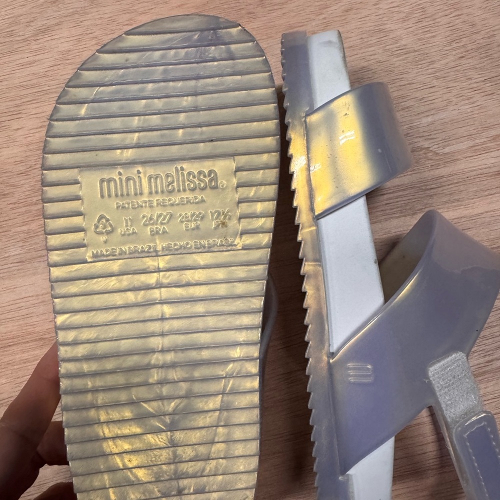 Melissa Kids Sandals in Lavender and White - Picture 2 of 4